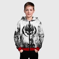 Толстовка на молнии детская THE OFFSPRING, цвет: 3D-красный — фото 2