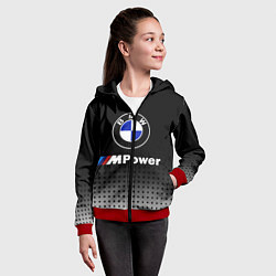 Толстовка на молнии детская BMW, цвет: 3D-красный — фото 2
