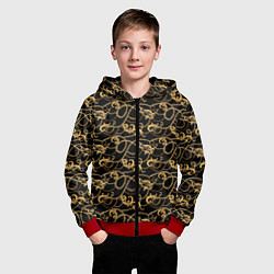 Толстовка на молнии детская Versace, цвет: 3D-красный — фото 2