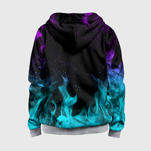 Детская толстовка на молнии FORTNITE X TRAVIS SCOTT / 3D-Меланж – фото 2