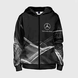 Толстовка на молнии детская MERCEDES, цвет: 3D-черный