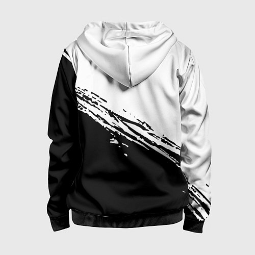 Детская толстовка на молнии NISSAN / 3D-Черный – фото 2