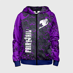 Толстовка на молнии детская FAIRY TAIL, цвет: 3D-синий