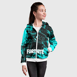 Толстовка на молнии детская Fortnite Marshmello, цвет: 3D-белый — фото 2