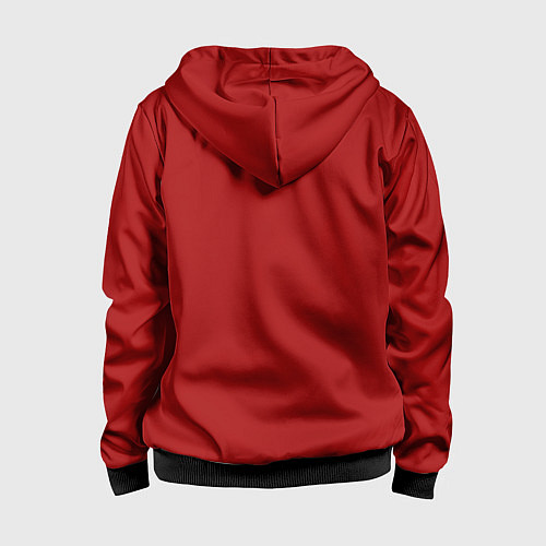 Детская толстовка на молнии CHICAGO BULLS / 3D-Черный – фото 2