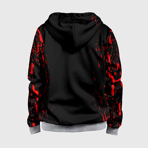Детская толстовка на молнии CHICAGO BULLS / 3D-Меланж – фото 2