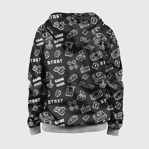 Детская толстовка на молнии Video game / 3D-Меланж – фото 2