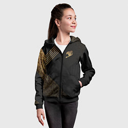 Толстовка на молнии детская Fairy Tail, цвет: 3D-черный — фото 2