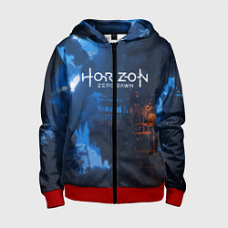 Толстовка на молнии детская HORIZON ZERO DAWN, цвет: 3D-красный