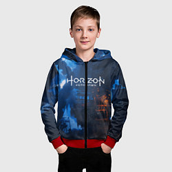 Толстовка на молнии детская HORIZON ZERO DAWN, цвет: 3D-красный — фото 2