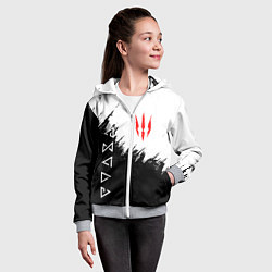 Толстовка на молнии детская The Witcher, цвет: 3D-меланж — фото 2