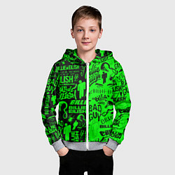 Толстовка на молнии детская BILLIE EILISH БИЛЛИ АЙЛИШ, цвет: 3D-меланж — фото 2