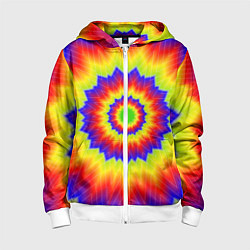 Детская толстовка на молнии Tie-Dye