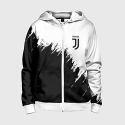 Толстовка на молнии детская JUVENTUS, цвет: 3D-белый