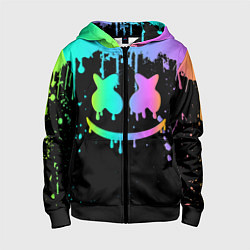 Толстовка на молнии детская MARSHMELLO, цвет: 3D-черный