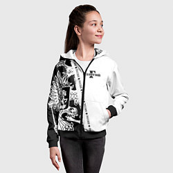 Толстовка на молнии детская Георгий, цвет: 3D-черный — фото 2