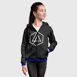 Толстовка на молнии детская LINKIN PARK, цвет: 3D-синий — фото 2