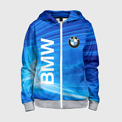 Толстовка на молнии детская BMW, цвет: 3D-меланж