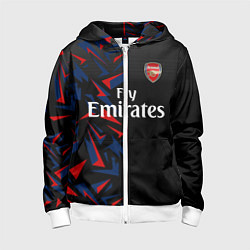 Толстовка на молнии детская ARSENAL UNIFORM 2020, цвет: 3D-белый