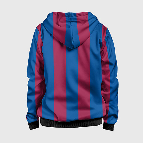 Детская толстовка на молнии FC Barcelona 2021 / 3D-Черный – фото 2