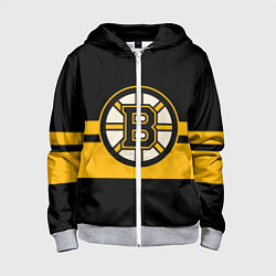 Толстовка на молнии детская BOSTON BRUINS NHL, цвет: 3D-меланж