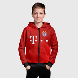 Толстовка на молнии детская FC Bayern Munchen, цвет: 3D-черный — фото 2