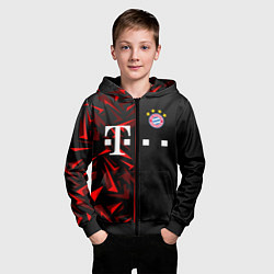Толстовка на молнии детская FC Bayern Munchen Форма, цвет: 3D-черный — фото 2