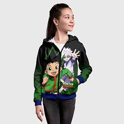Толстовка на молнии детская Hunter x Hunter, цвет: 3D-синий — фото 2