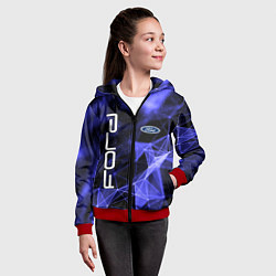 Толстовка на молнии детская FORD, цвет: 3D-красный — фото 2