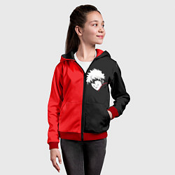 Толстовка на молнии детская ГИНТАМА, цвет: 3D-красный — фото 2