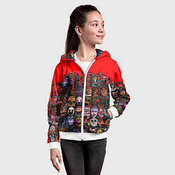 Толстовка на молнии детская Five Nights At Freddys, цвет: 3D-белый — фото 2