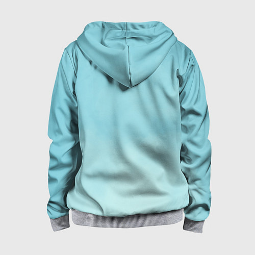 Детская толстовка на молнии LIVE! LOVE! VOLLEYBALL! / 3D-Меланж – фото 2