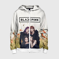 Толстовка на молнии детская BlackPink, цвет: 3D-белый