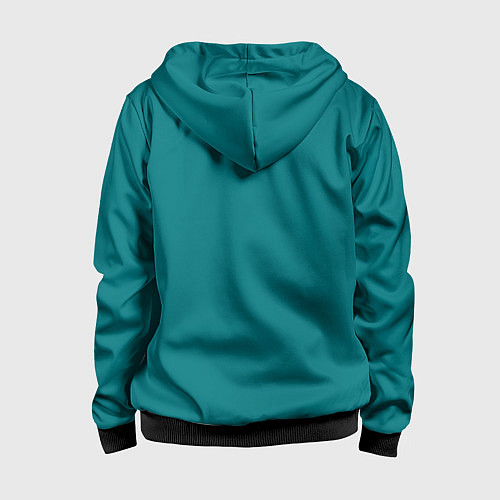 Детская толстовка на молнии Москва / 3D-Черный – фото 2