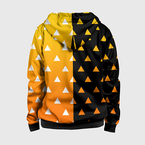 Детская толстовка на молнии ZENITSU ЗЕНИТСУ КИМОНО / 3D-Черный – фото 2