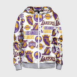 Детская толстовка на молнии LAKERS LOGO