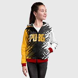 Толстовка на молнии детская PUBG, цвет: 3D-красный — фото 2