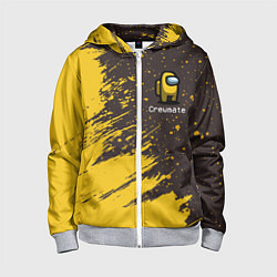 Толстовка на молнии детская AMONG US АМОНГ АС, цвет: 3D-меланж