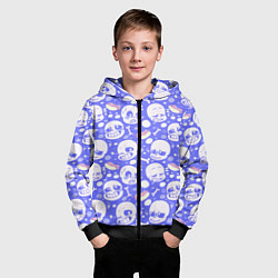 Толстовка на молнии детская Undertale, цвет: 3D-черный — фото 2