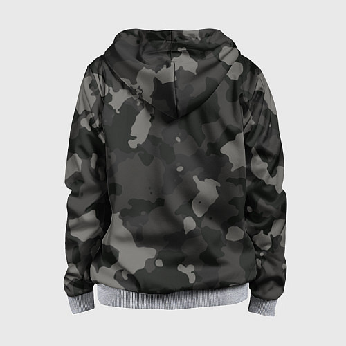 Детская толстовка на молнии Пограничные войска / 3D-Меланж – фото 2