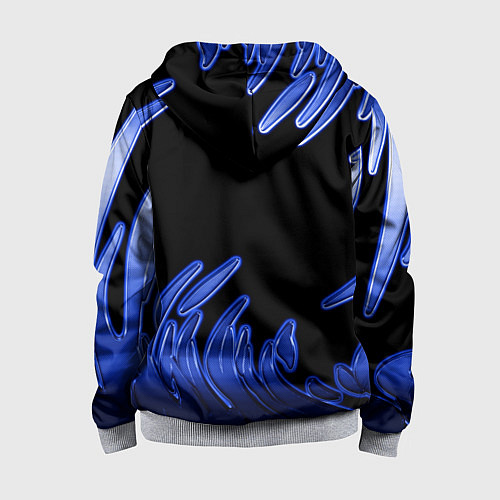 Детская толстовка на молнии Subaru / 3D-Меланж – фото 2