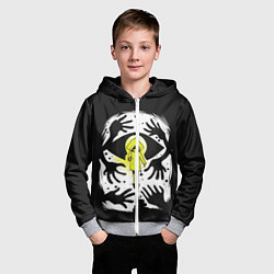 Толстовка на молнии детская Little Nightmares 2, цвет: 3D-меланж — фото 2