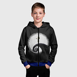 Толстовка на молнии детская Little Nightmares 2, цвет: 3D-синий — фото 2