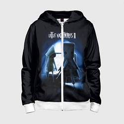 Толстовка на молнии детская Моно и Шестая, цвет: 3D-белый