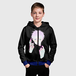 Толстовка на молнии детская ГОДЖО САТОРУ GOJO SATORU, цвет: 3D-синий — фото 2