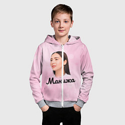 Толстовка на молнии детская Манижа Manizha, цвет: 3D-меланж — фото 2