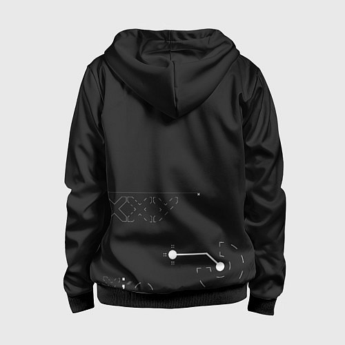 Детская толстовка на молнии Desert Eagle: Printstream Graphite / 3D-Черный – фото 2