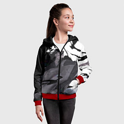 Толстовка на молнии детская Магическая Битва, цвет: 3D-красный — фото 2