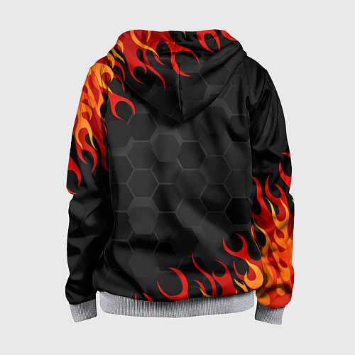 Детская толстовка на молнии Genshin Impact - Klee / 3D-Меланж – фото 2