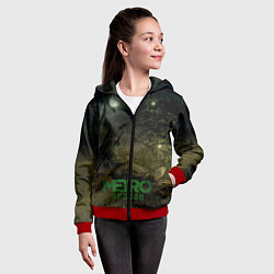 Толстовка на молнии детская Metro отдых сталкера, цвет: 3D-красный — фото 2